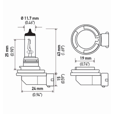 Phare de croisement by HELLA - H11SB pa3