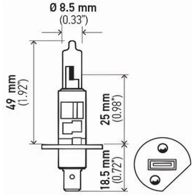 Phare de croisement by HELLA - H1-2.0TB pa7