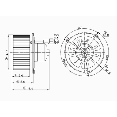 New Blower Motor by GLOBAL PARTS DISTRIBUTORS - 2311235 pa1