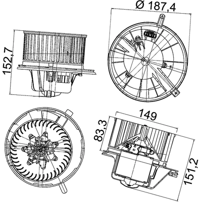 MAHLE ORIGINAL - AB148-000P - Interior Blower pa1