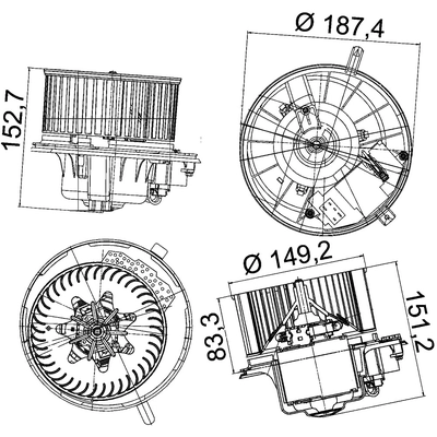 MAHLE ORIGINAL - AB149-000P - Interior Blower pa2