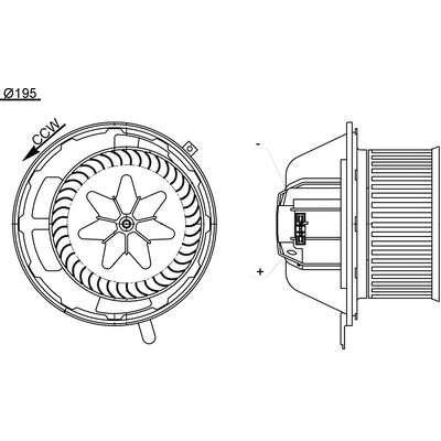 New Blower Motor by MAHLE ORIGINAL - AB194-000S pa1