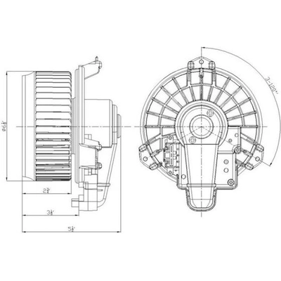 Moteur de soufflerie avec cage de ventilateur by TYC - 700214 pa1