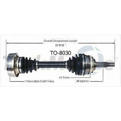 TRAKMOTIVE - TO8030 - CV Axle Shaft pa1