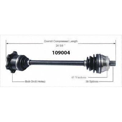 New CV Shaft by WORLDPARTS - 109004 pa1