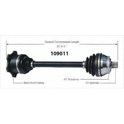 New CV Shaft by WORLDPARTS - 109011 pa1