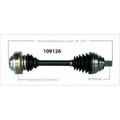 New CV Shaft by WORLDPARTS - 109126 pa1