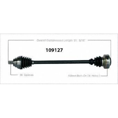 New CV Shaft by WORLDPARTS - 109127 pa1