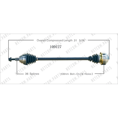 New CV Shaft by WORLDPARTS - 109127 pa2