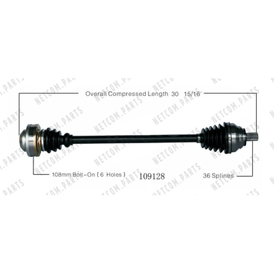 New CV Shaft by WORLDPARTS - 109128 pa1