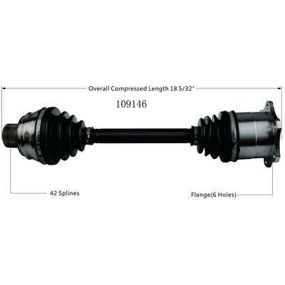 WORLDPARTS - 109146 - New CV Shaft pa2