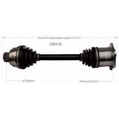 WORLDPARTS - 109146 - New CV Shaft pa4