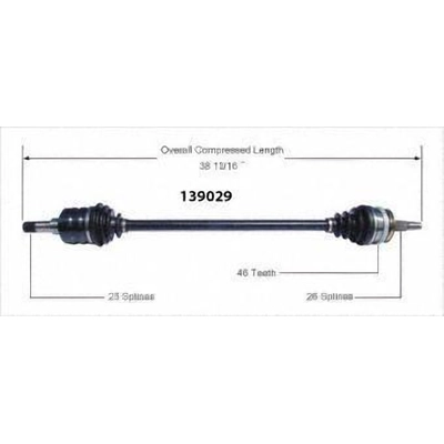 New CV Shaft by WORLDPARTS - 139029 pa2