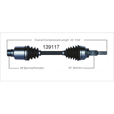 New CV Shaft by WORLDPARTS - 139117 pa3