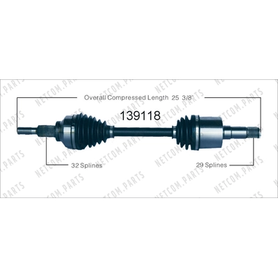 New CV Shaft by WORLDPARTS - 139118 pa1