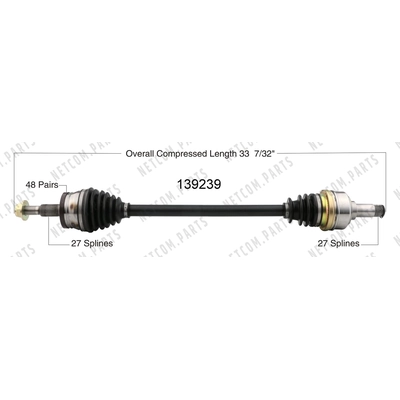 New CV Shaft by WORLDPARTS - 139239 pa1