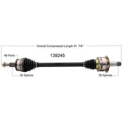 Arbre CV neuf by WORLDPARTS - 139245 pa1