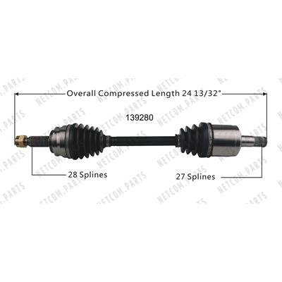 WORLDPARTS - 139280 - New CV Shaft pa1