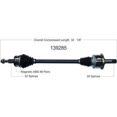 New CV Shaft by WORLDPARTS - 139285 pa2