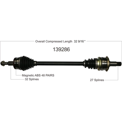 New CV Shaft by WORLDPARTS - 139286 pa2