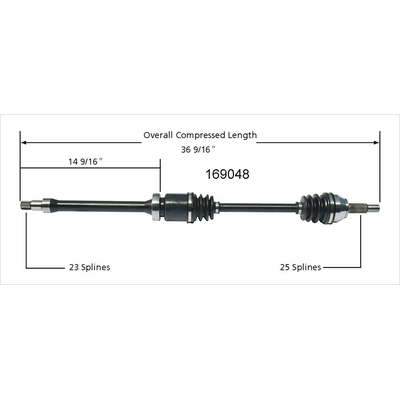 Arbre CV neuf by WORLDPARTS - 169048 pa3