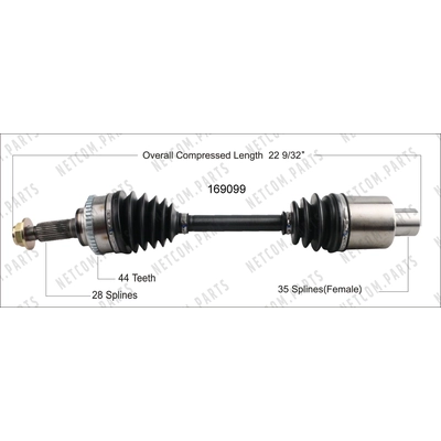 New CV Shaft by WORLDPARTS - 169099 pa1