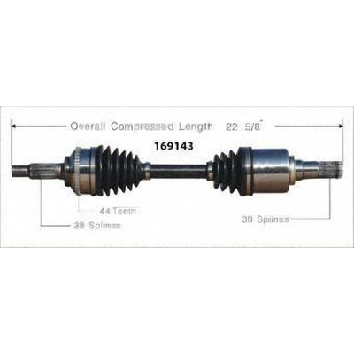 New CV Shaft by WORLDPARTS - 169143 pa1