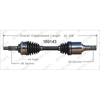 New CV Shaft by WORLDPARTS - 169143 pa2