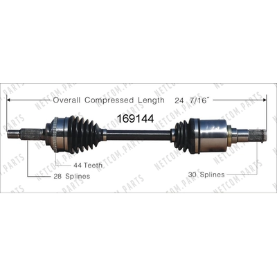 New CV Shaft by WORLDPARTS - 169144 pa1