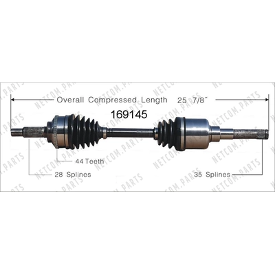 New CV Shaft by WORLDPARTS - 169145 pa1