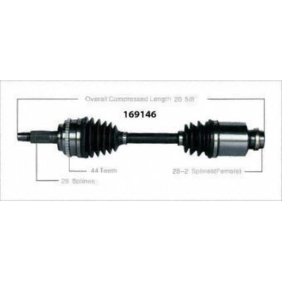 New CV Shaft by WORLDPARTS - 169146 pa1