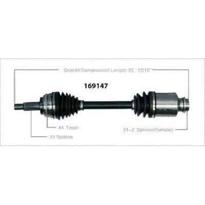 New CV Shaft by WORLDPARTS - 169147 pa1