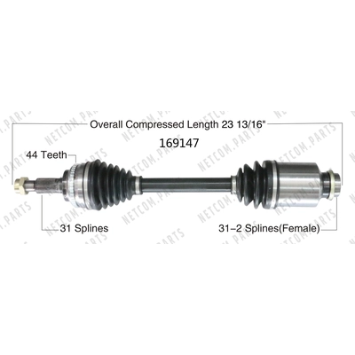 New CV Shaft by WORLDPARTS - 169147 pa2