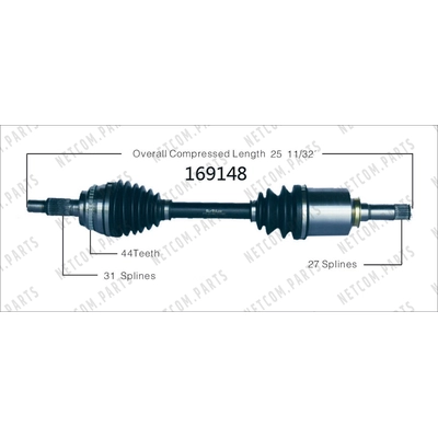 New CV Shaft by WORLDPARTS - 169148 pa1