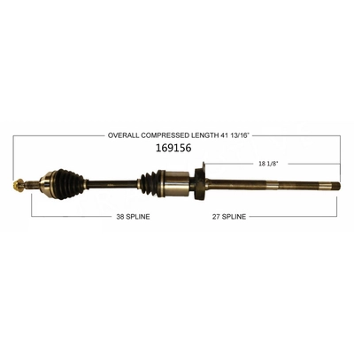 New CV Shaft by WORLDPARTS - 169156 pa2