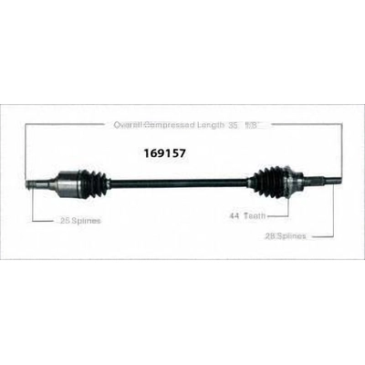 New CV Shaft by WORLDPARTS - 169157 pa2