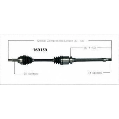 New CV Shaft by WORLDPARTS - 169159 pa1