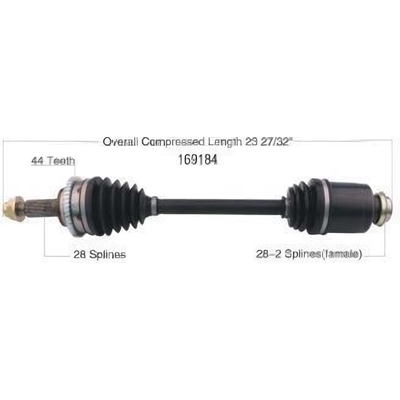 New CV Shaft by WORLDPARTS - 169184 pa1