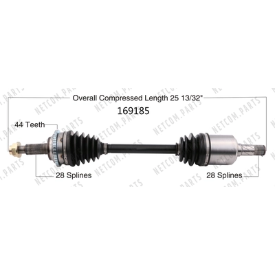 New CV Shaft by WORLDPARTS - 169185 pa1