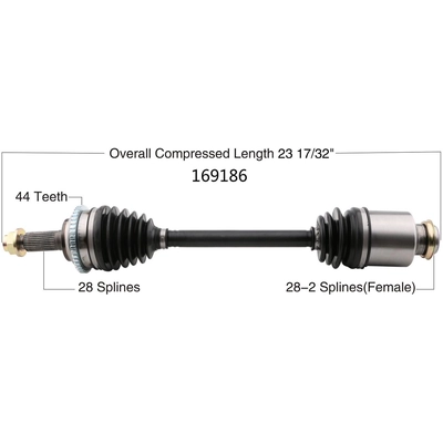 New CV Shaft by WORLDPARTS - 169186 pa1