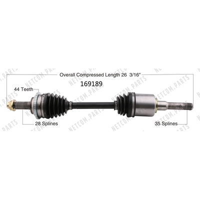 New CV Shaft by WORLDPARTS - 169189 pa2