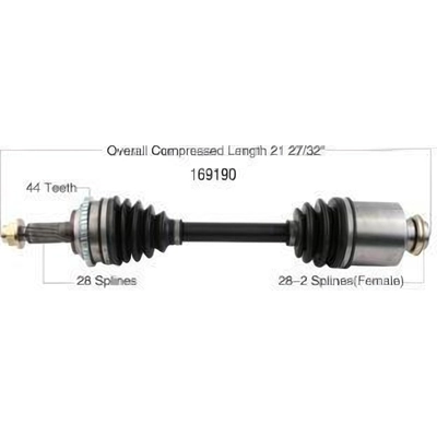 New CV Shaft by WORLDPARTS - 169190 pa1