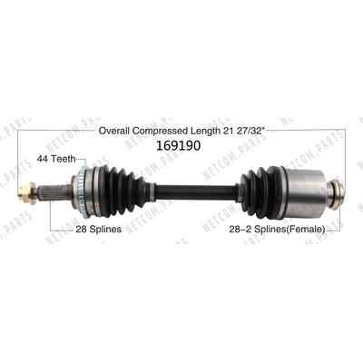 New CV Shaft by WORLDPARTS - 169190 pa2