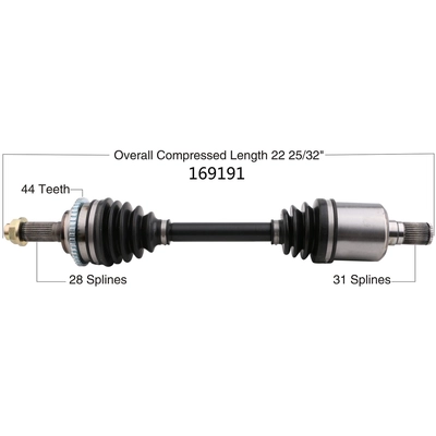 New CV Shaft by WORLDPARTS - 169191 pa2