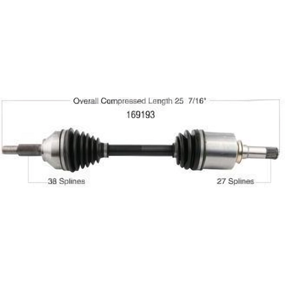 New CV Shaft by WORLDPARTS - 169193 pa1