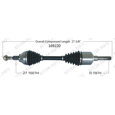 New CV Shaft by WORLDPARTS - 169220 pa1