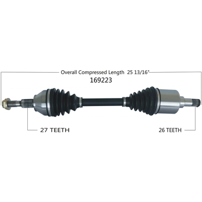 New CV Shaft by WORLDPARTS - 169223 pa2