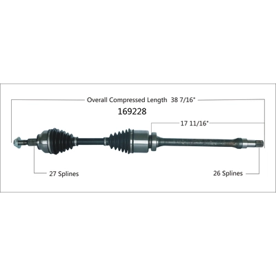 Arbre CV neuf by WORLDPARTS - 169228 pa1