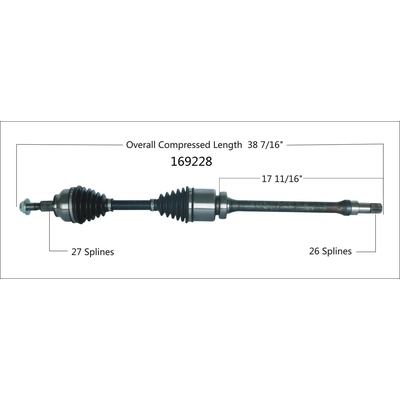 Arbre CV neuf by WORLDPARTS - 169228 pa3