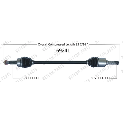 New CV Shaft by WORLDPARTS - 169241 pa1